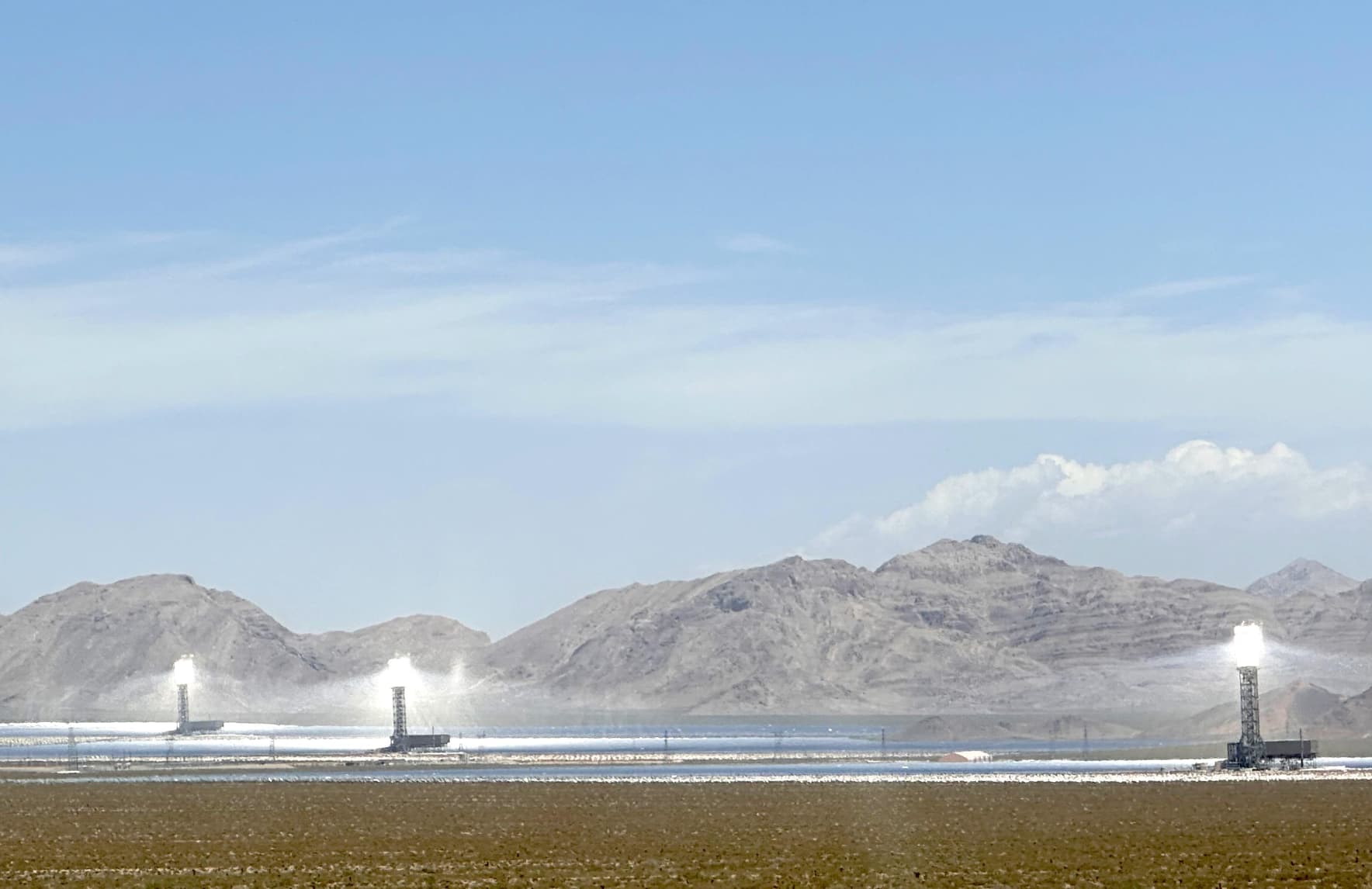 “I drove by 350,000 mirrors in the Mojave Desert.”